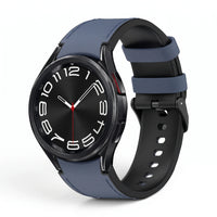 Bracelet Saddle cuir bleu - Samsung Galaxy Watch | Clipz-it