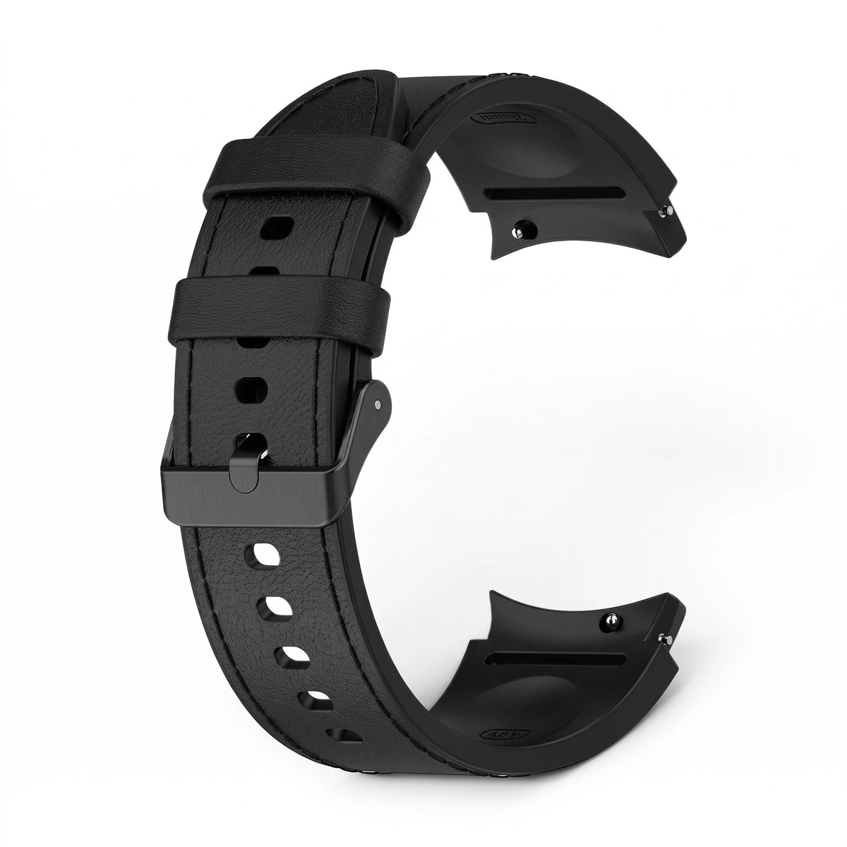 Bracelet Saddle cuir noir - Samsung Galaxy Watch | Clipz-it