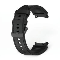 Bracelet Saddle cuir noir - Samsung Galaxy Watch | Clipz-it