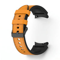 Bracelet Saddle cuir orange - Samsung Galaxy Watch | Clipz-it
