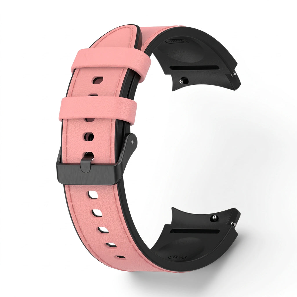 Bracelet Saddle cuir rose - Samsung Galaxy Watch | Clipz-it