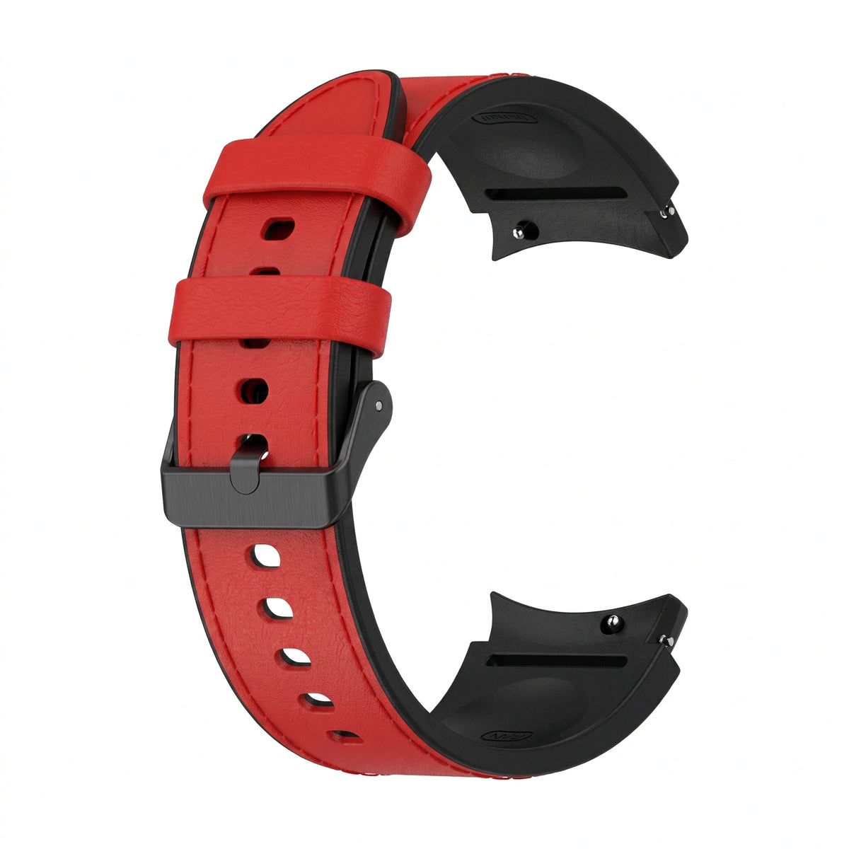 Bracelet Saddle cuir rouge - Samsung Galaxy Watch | Clipz-it