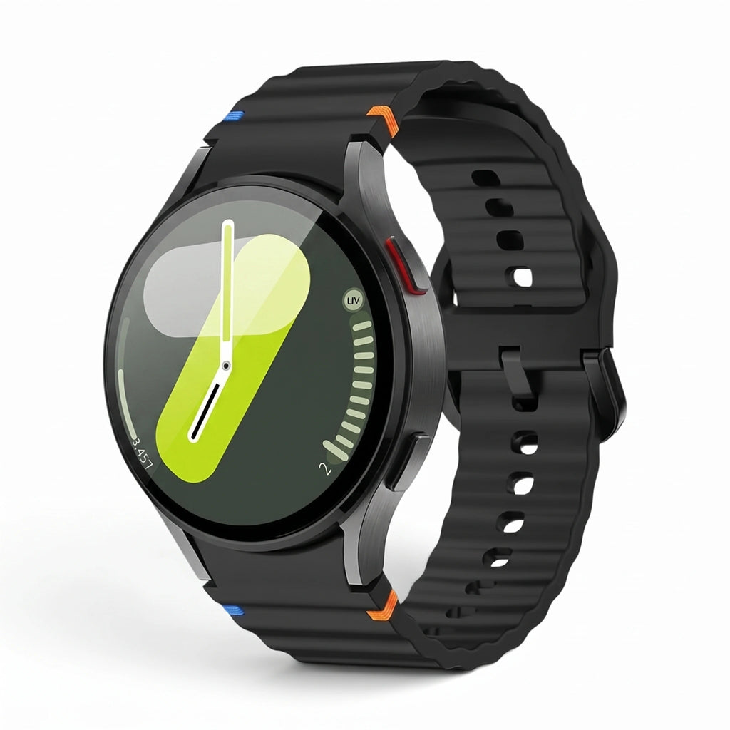 Bracelet Sprint silicone noir - Samsung Galaxy Watch | Clipz-it