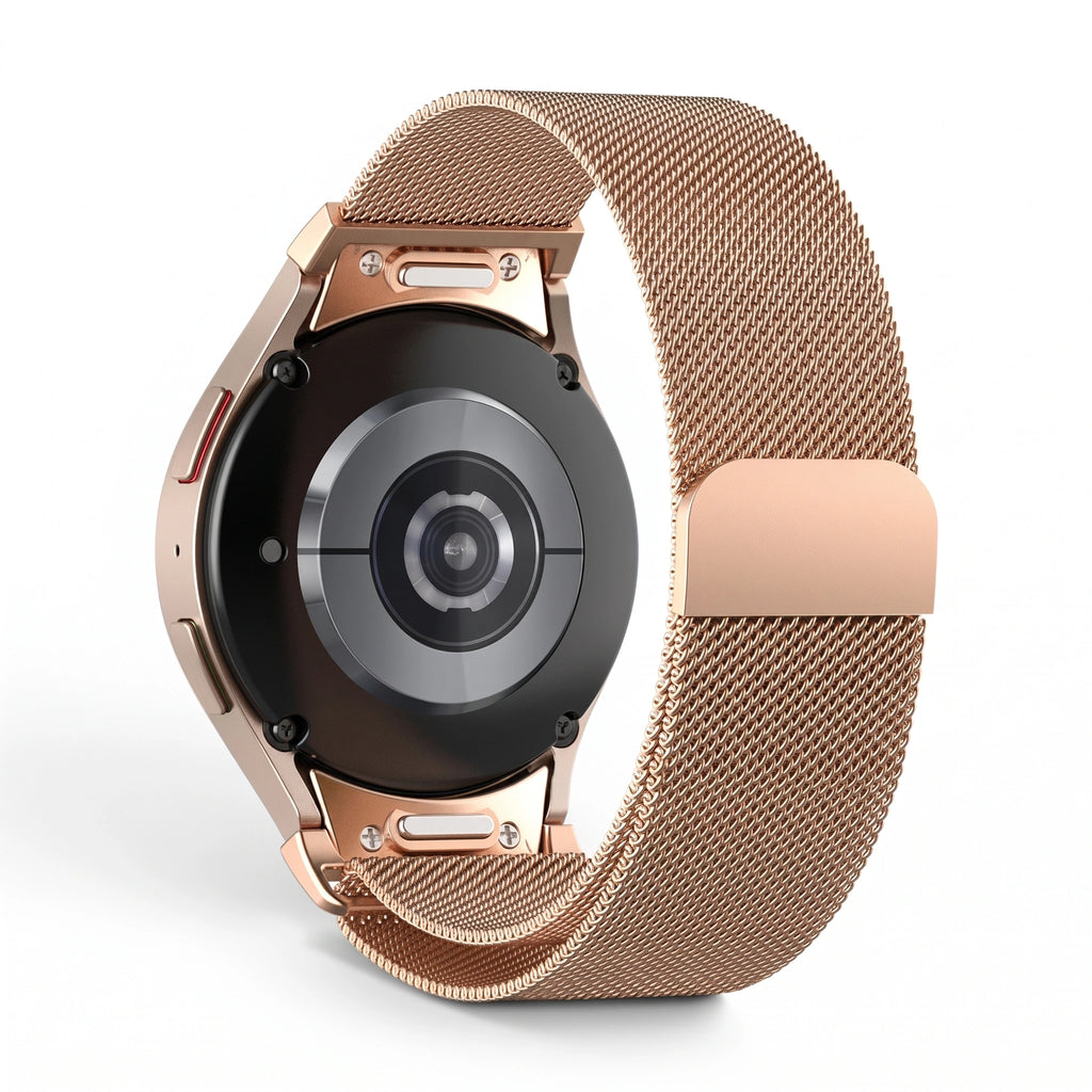 Bracelet Sterling acier acier rosé, vue 2 - Samsung Galaxy Watch | Clipz-it