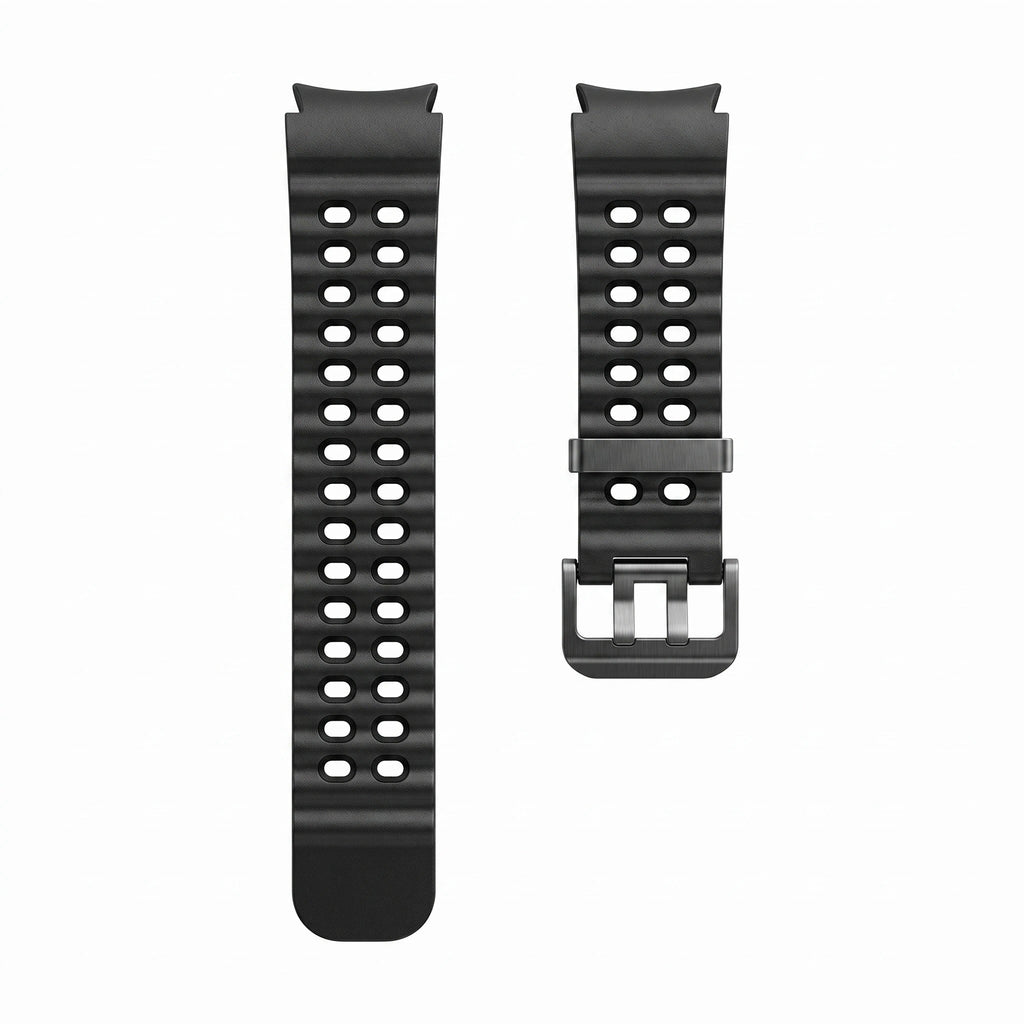 Bracelet Tide silicone noir - Samsung Galaxy Watch | Clipz-it