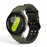 Bracelet Tide silicone orange, vue 4 - Samsung Galaxy Watch | Clipz-it
