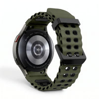 Bracelet Tide silicone orange, vue 5 - Samsung Galaxy Watch | Clipz-it