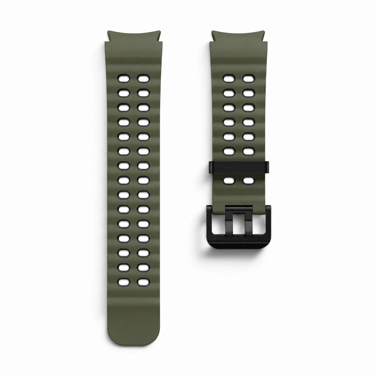 Bracelet Tide silicone vert militaire - Samsung Galaxy Watch | Clipz-it