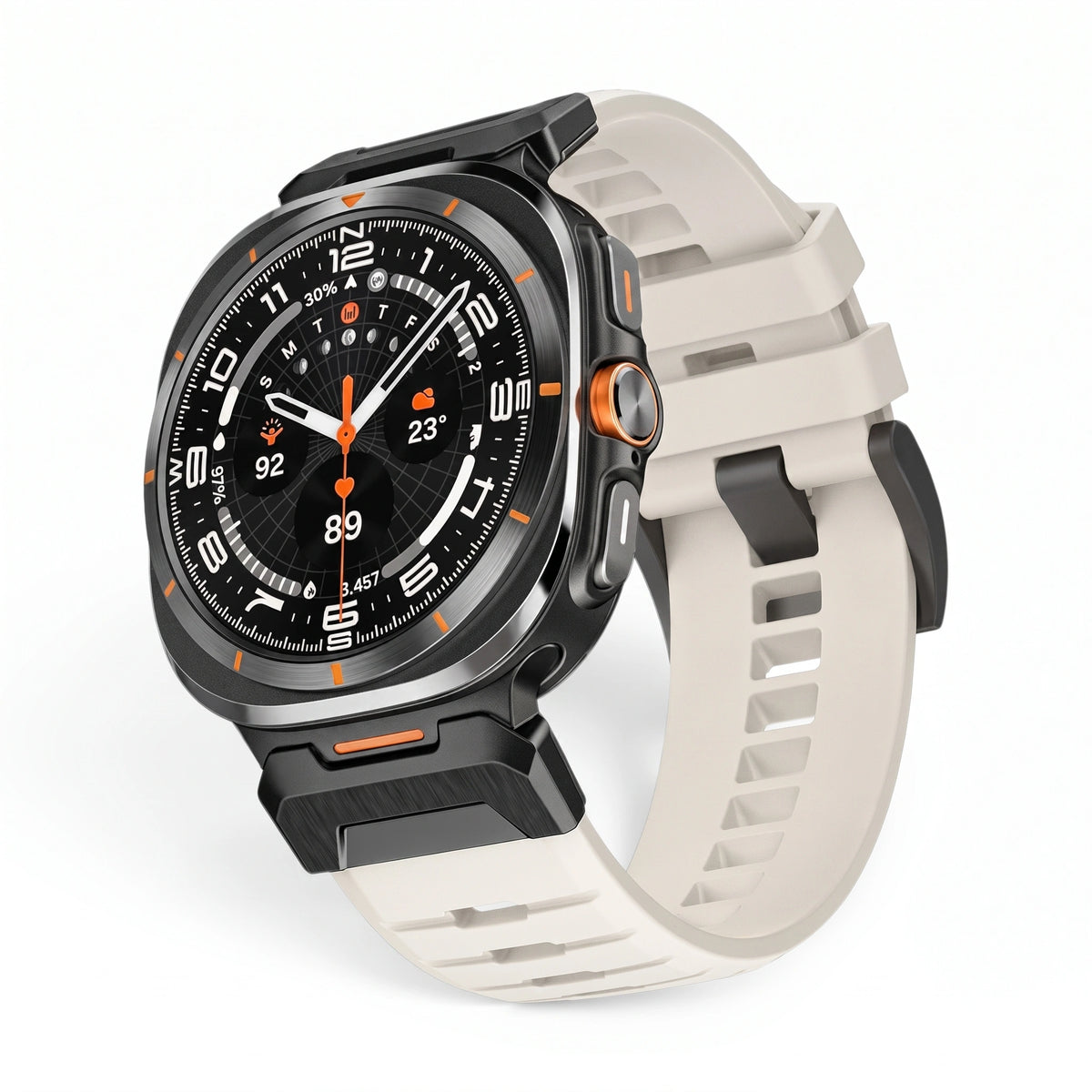 Bracelet Bunker silicone blanc - Samsung Galaxy Watch Ultra | Clipz-it