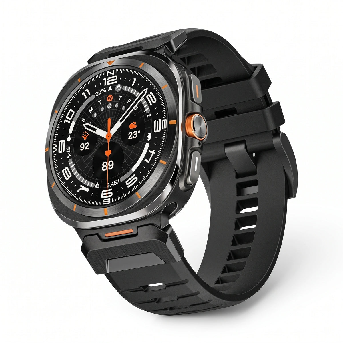 Bracelet Bunker silicone noir - Samsung Galaxy Watch Ultra | Clipz-it