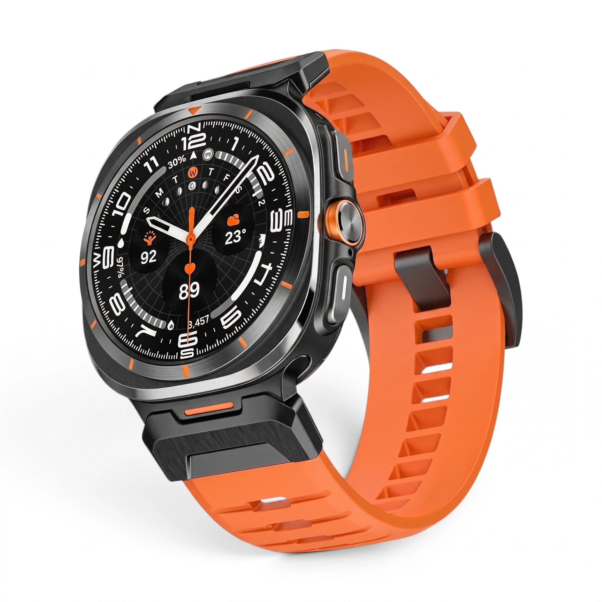 Bracelet Bunker silicone orange - Samsung Galaxy Watch Ultra | Clipz-it