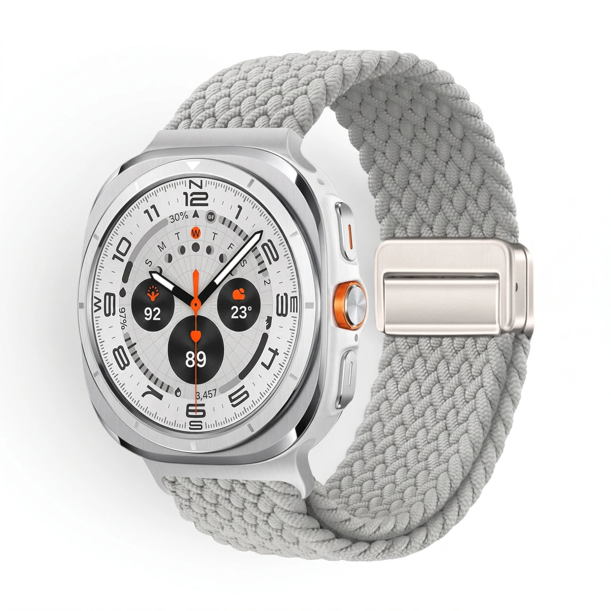 Bracelet Loom nylon gris - Samsung Galaxy Watch Ultra | Clipz-it