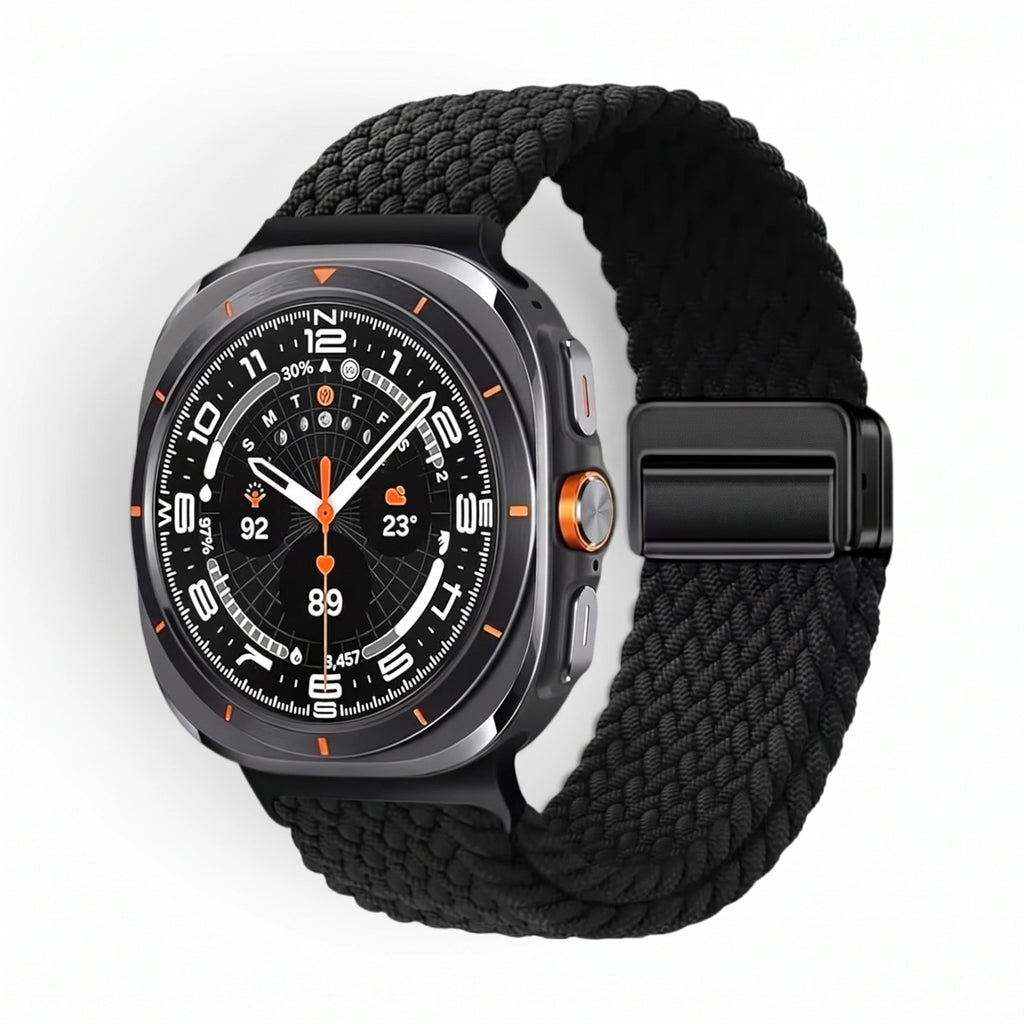 Bracelet Loom nylon noir - Samsung Galaxy Watch Ultra | Clipz-it