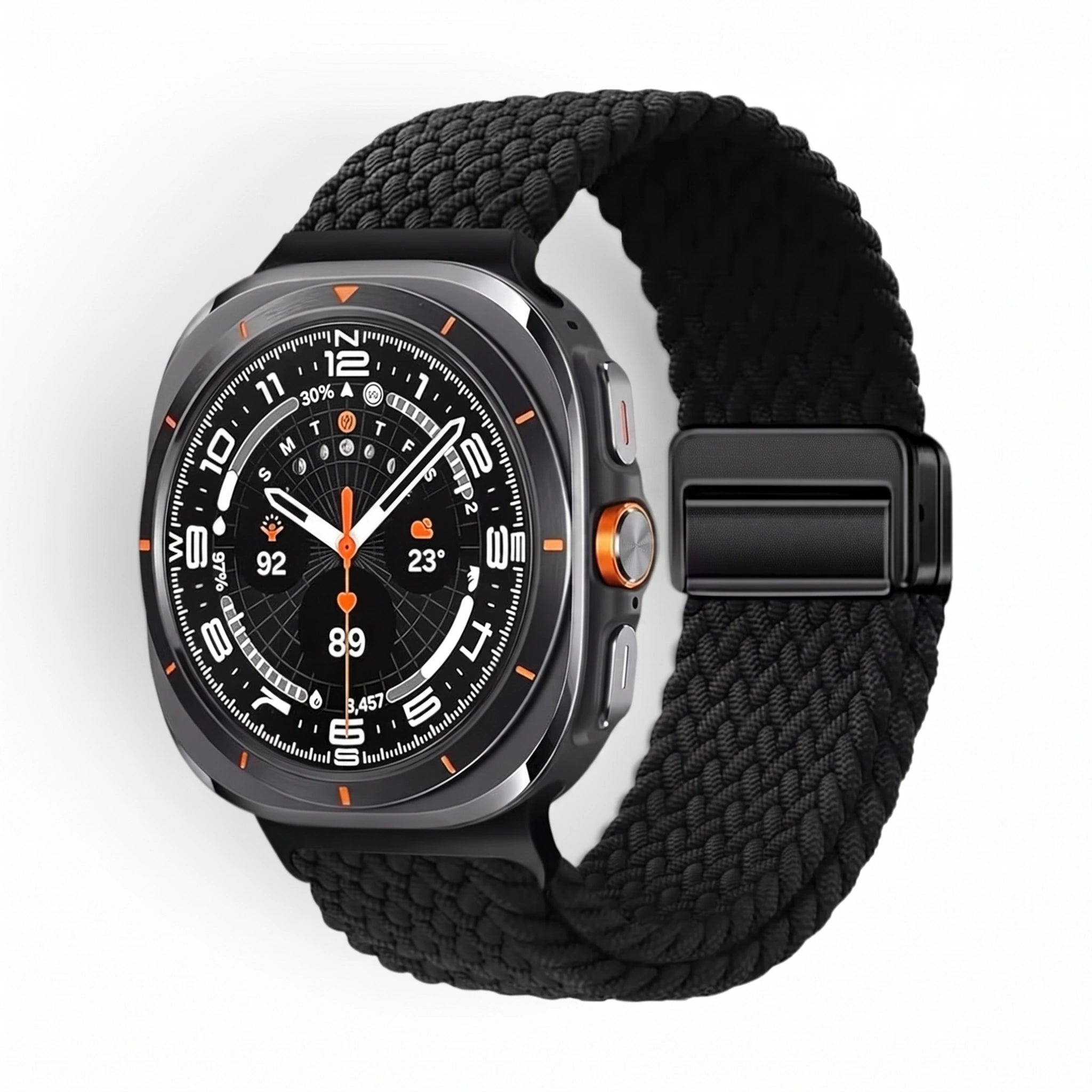 Bracelet Loom nylon noir - Samsung Galaxy Watch Ultra | Clipz-it