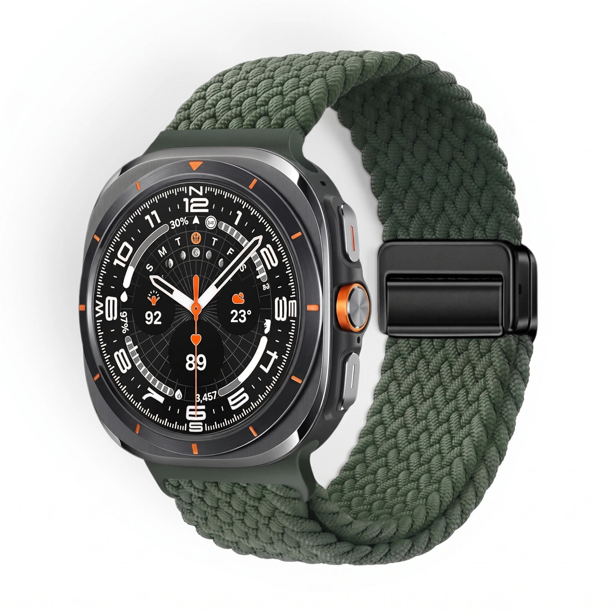 Bracelet Loom nylon vert - Samsung Galaxy Watch Ultra | Clipz-it