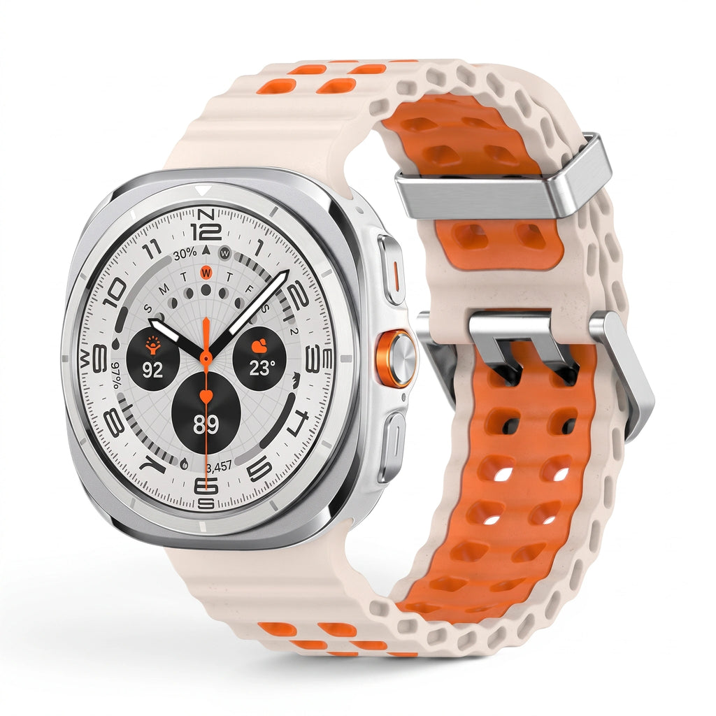 Bracelet Reef silicone beige 2 - Samsung Galaxy Watch Ultra | Clipz-it