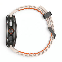 Bracelet Reef silicone beige, vue 3 - Samsung Galaxy Watch Ultra | Clipz-it