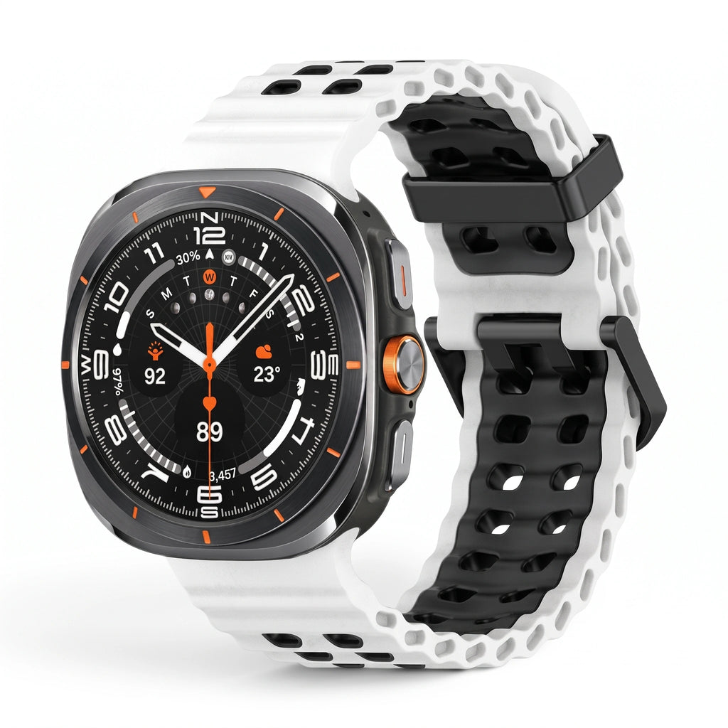 Bracelet Reef silicone blanc - Samsung Galaxy Watch Ultra | Clipz-it