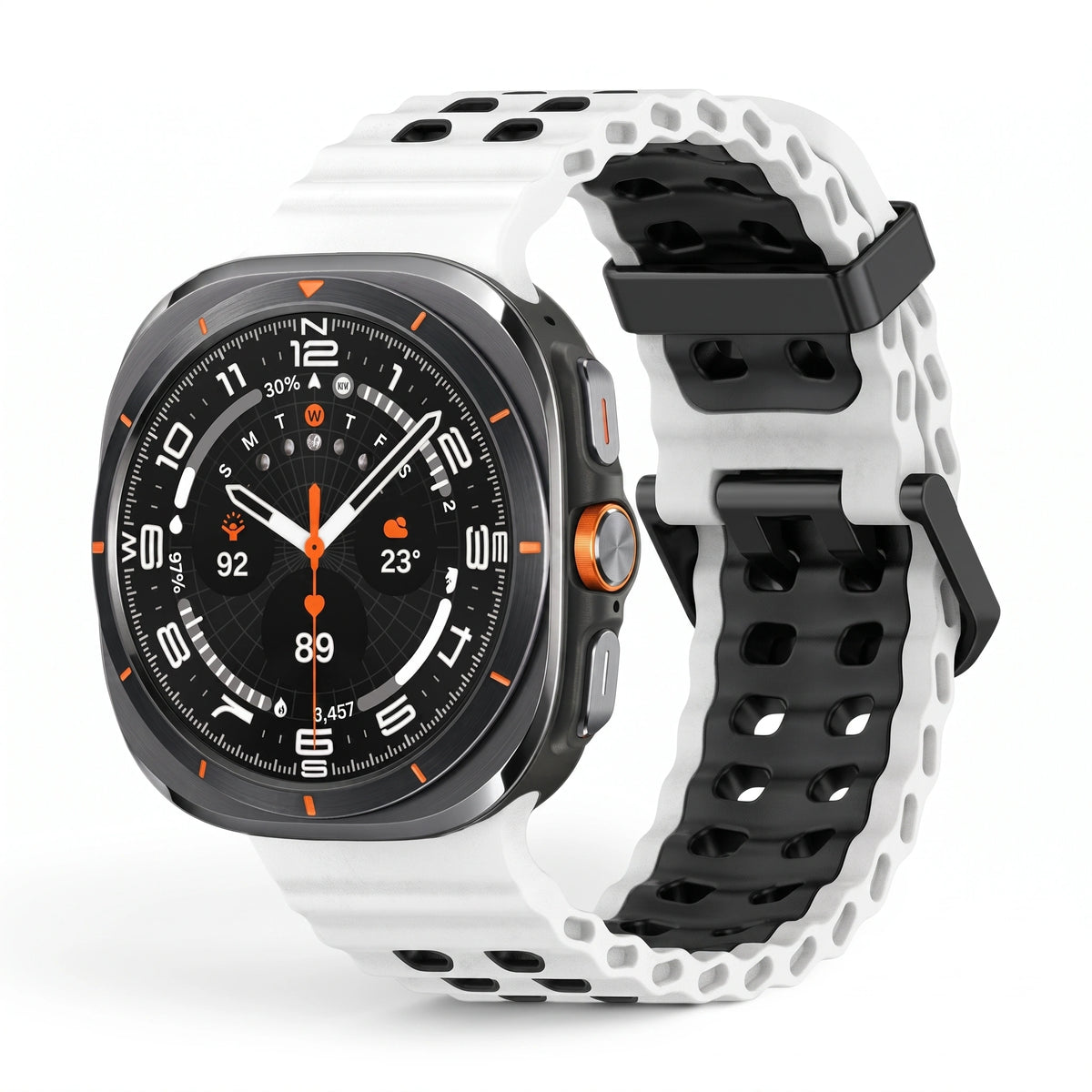 Bracelet Reef silicone blanc - Samsung Galaxy Watch Ultra | Clipz-it