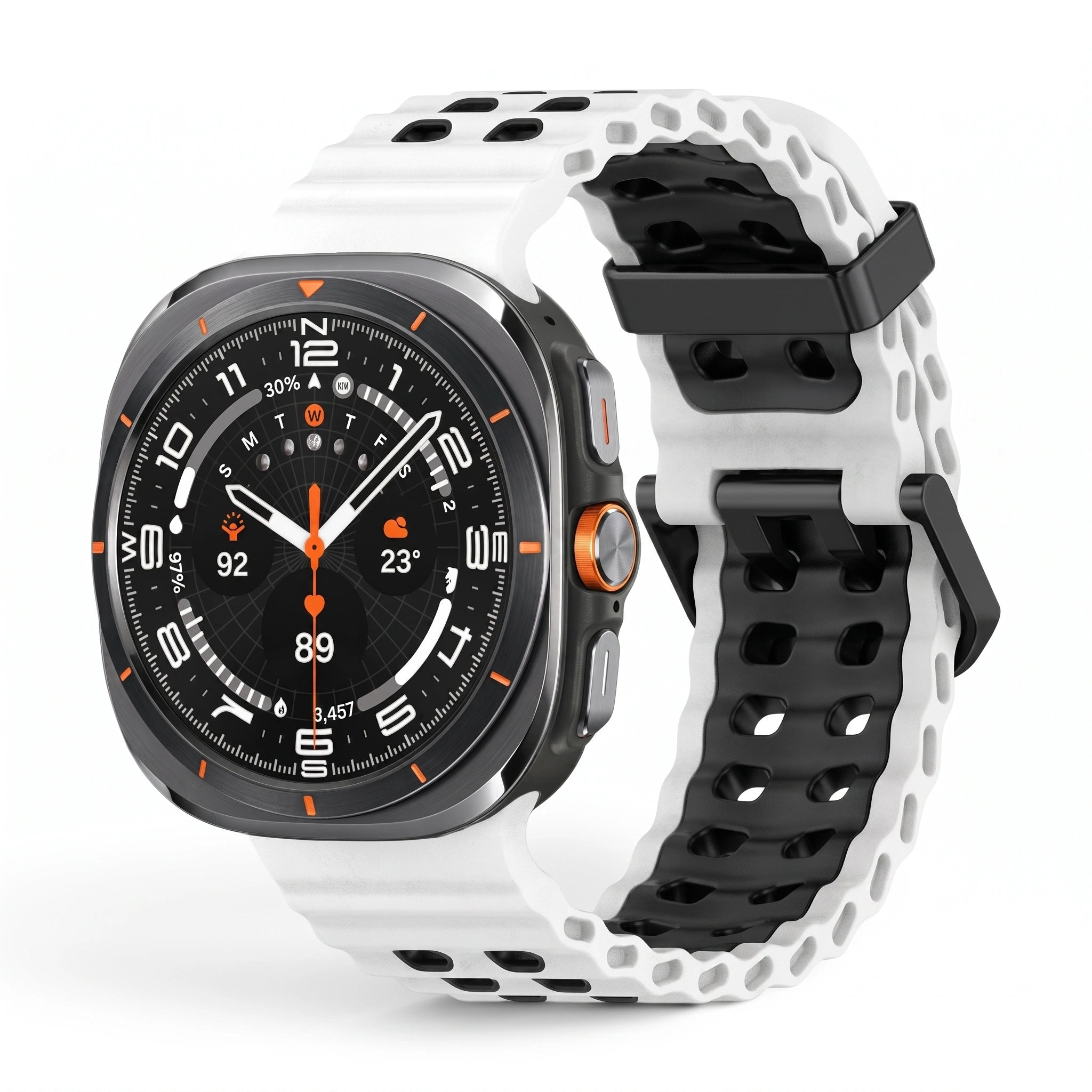 Bracelet Reef silicone blanc - Samsung Galaxy Watch Ultra | Clipz-it