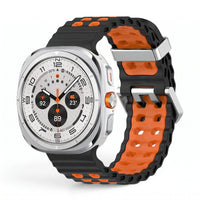 Bracelet Reef silicone noir 2 - Samsung Galaxy Watch Ultra | Clipz-it