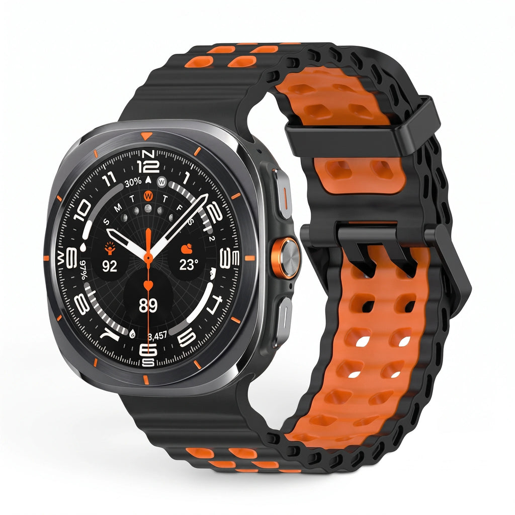 Bracelet Reef silicone noir - Samsung Galaxy Watch Ultra | Clipz-it