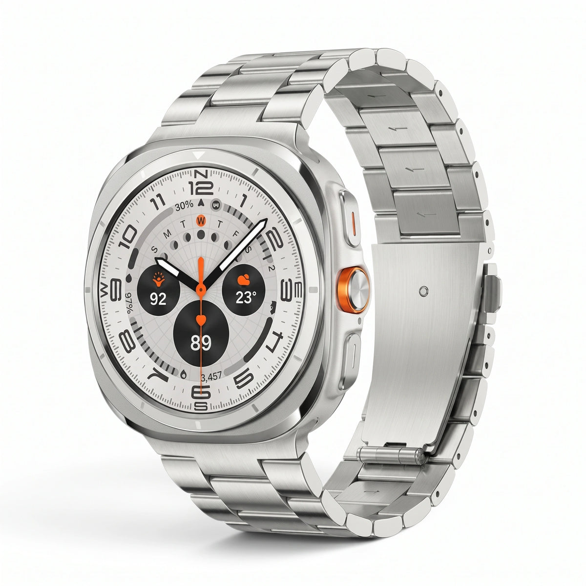 Bracelet Rivet acier argent - Samsung Galaxy Watch Ultra | Clipz-it