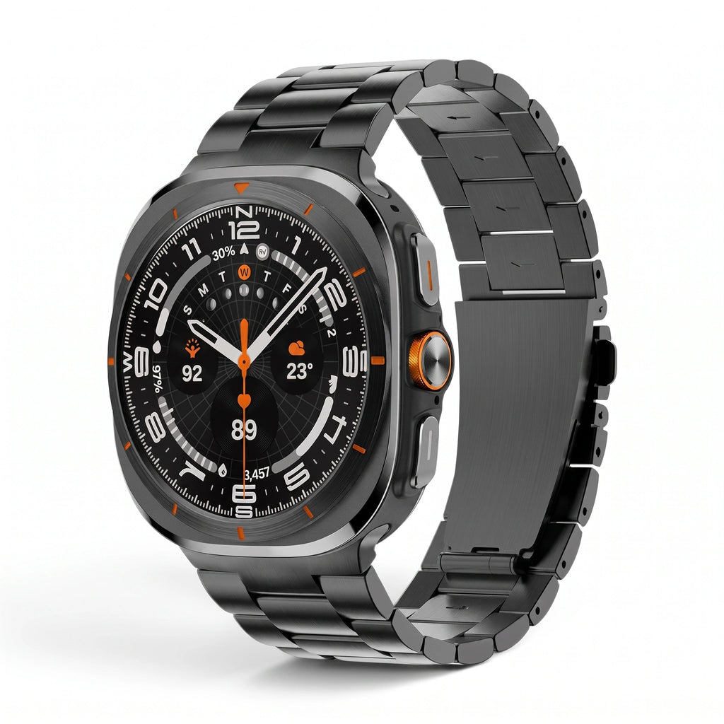 Bracelet Rivet acier noir - Samsung Galaxy Watch Ultra | Clipz-it