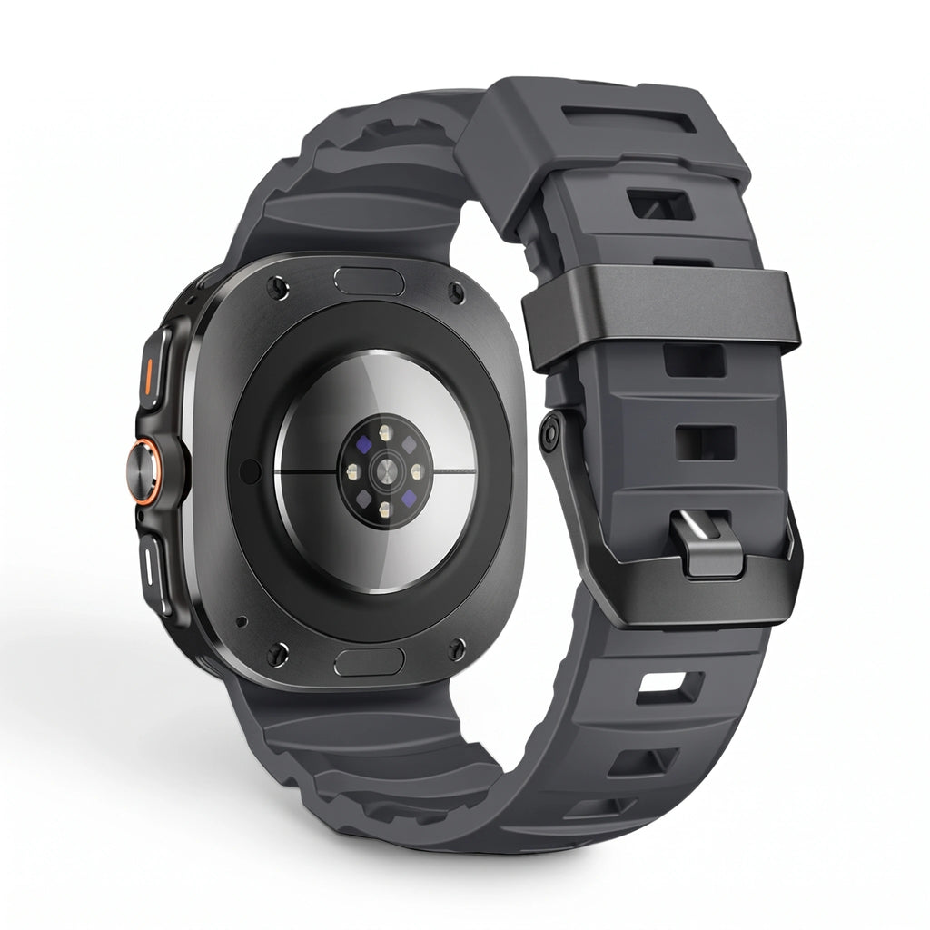 Bracelet Torque silicone blanc, vue 2 - Samsung Galaxy Watch Ultra | Clipz-it