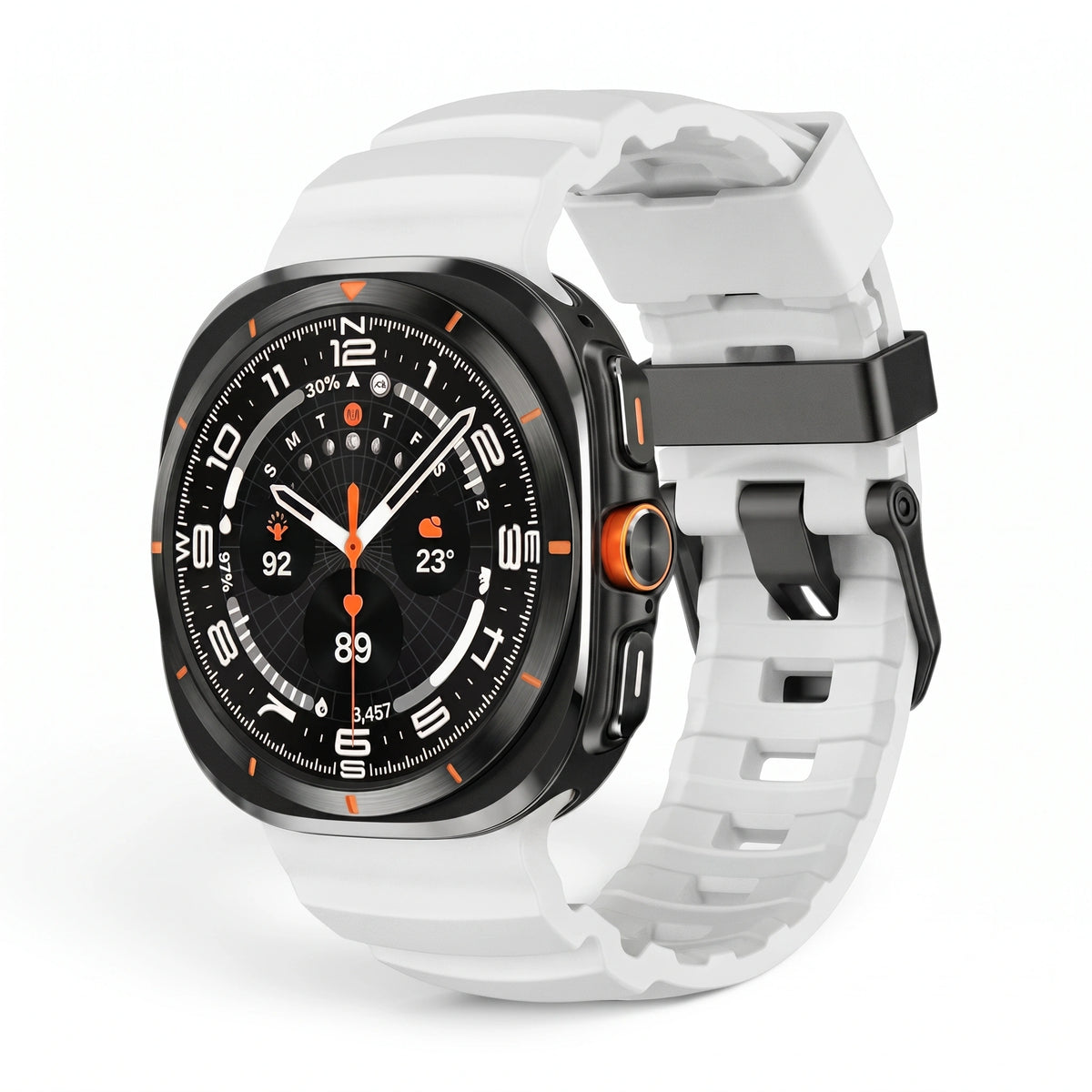 Bracelet Torque silicone blanc - Samsung Galaxy Watch Ultra | Clipz-it