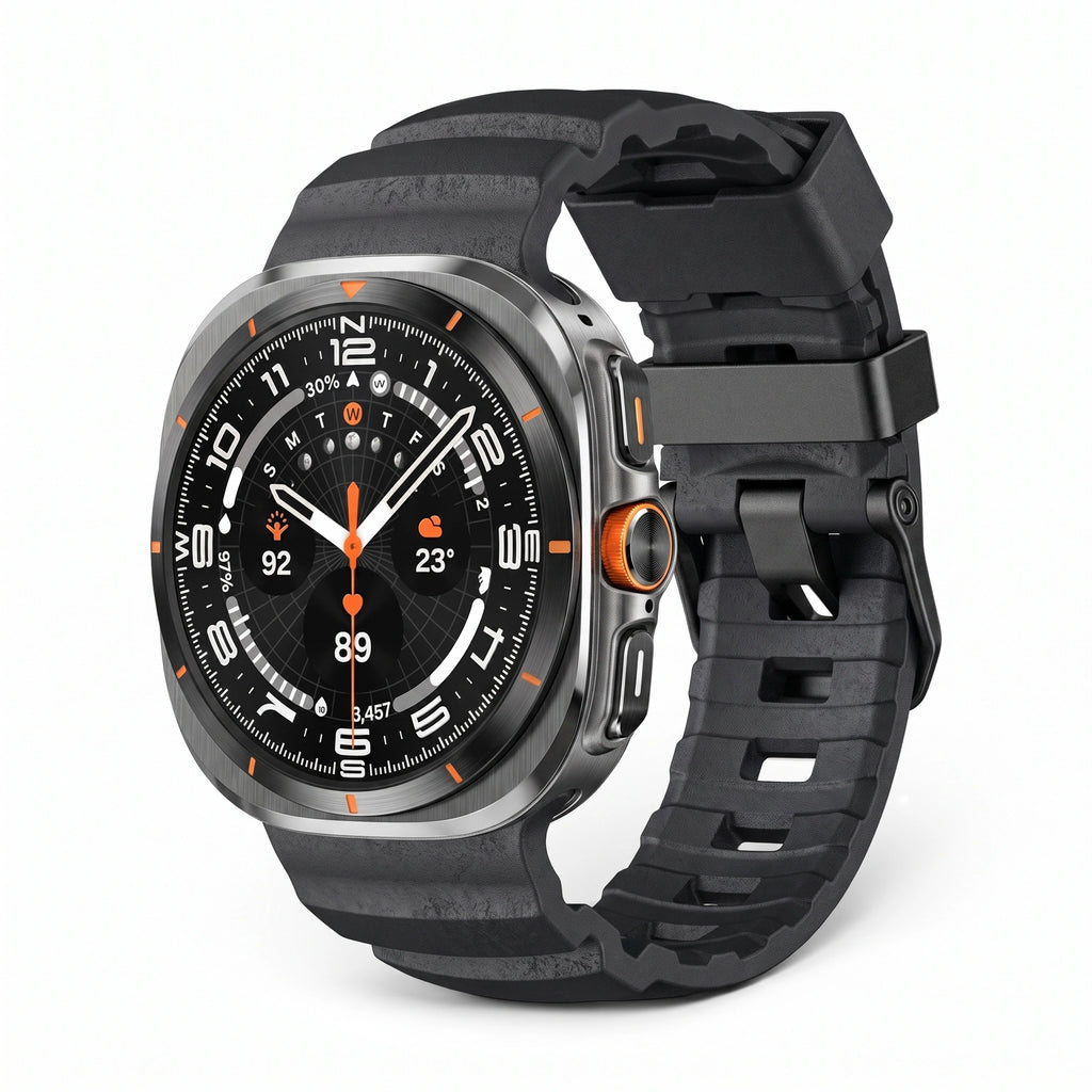 Bracelet Torque silicone noir - Samsung Galaxy Watch Ultra | Clipz-it