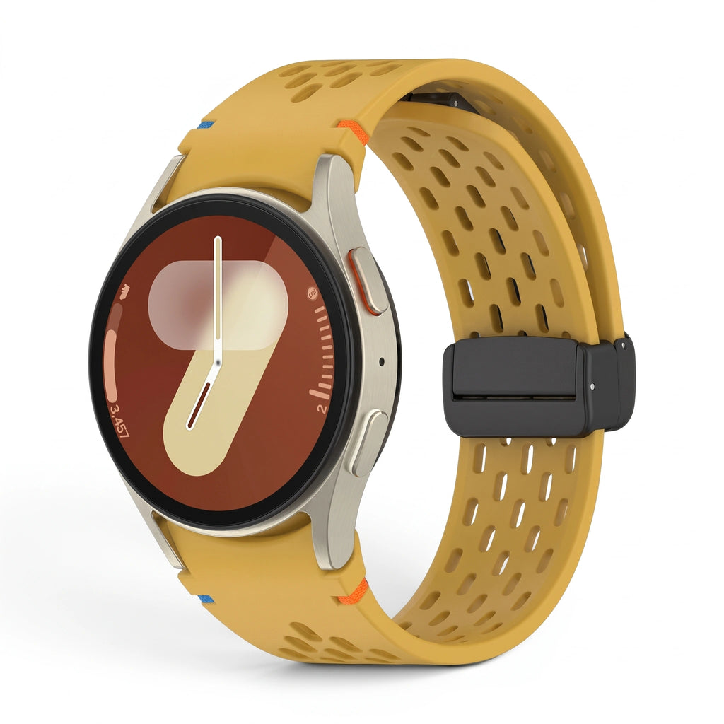 Bracelet Vertex silicone jaune - Samsung Galaxy Watch | Clipz-it
