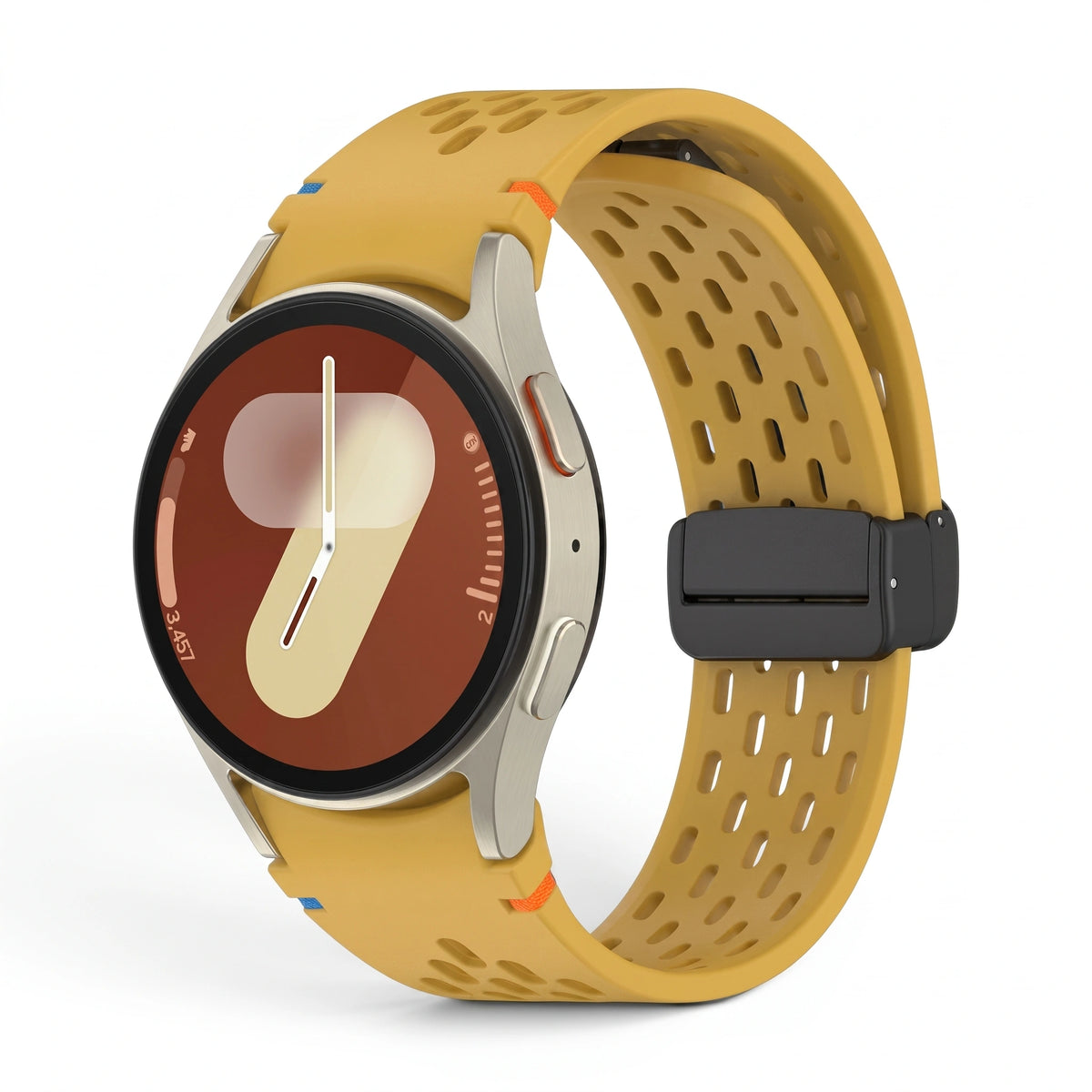 Bracelet Vertex silicone jaune - Samsung Galaxy Watch | Clipz-it
