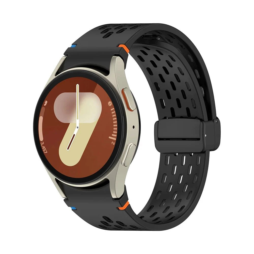 Bracelet Vertex silicone noir - Samsung Galaxy Watch | Clipz-it