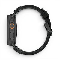 Bracelet Aegis Silicone & titane vue profil pour Apple Watch - Clipz-it