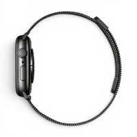 Bracelet Armor Maille milanaise vue profil pour Apple Watch - Clipz-it