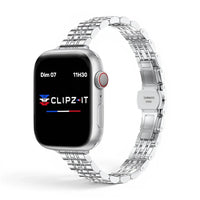 Bracelet Celine Acier inoxydable couleur Argenté pour Apple Watch - Clipz-it