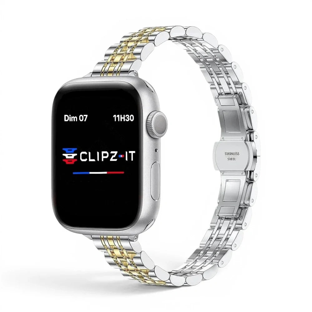 Bracelet Celine Acier inoxydable pour Apple Watch - Clipz-it