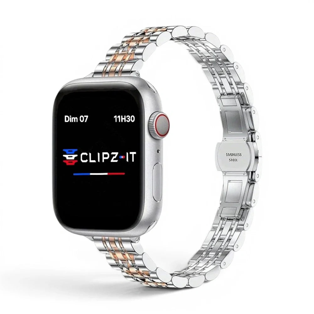 Bracelet Celine Acier inoxydable pour Apple Watch - Clipz-it