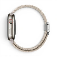 Bracelet Cloud Nylon tressé vue profil pour Apple Watch - Clipz-it