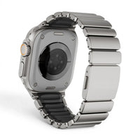 Bracelet Duetto acier & silicone sport couleur nocolor pour Apple Watch - Clipz-it