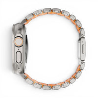 Bracelet Duetto acier & silicone sport couleur nocolor pour Apple Watch - Clipz-it