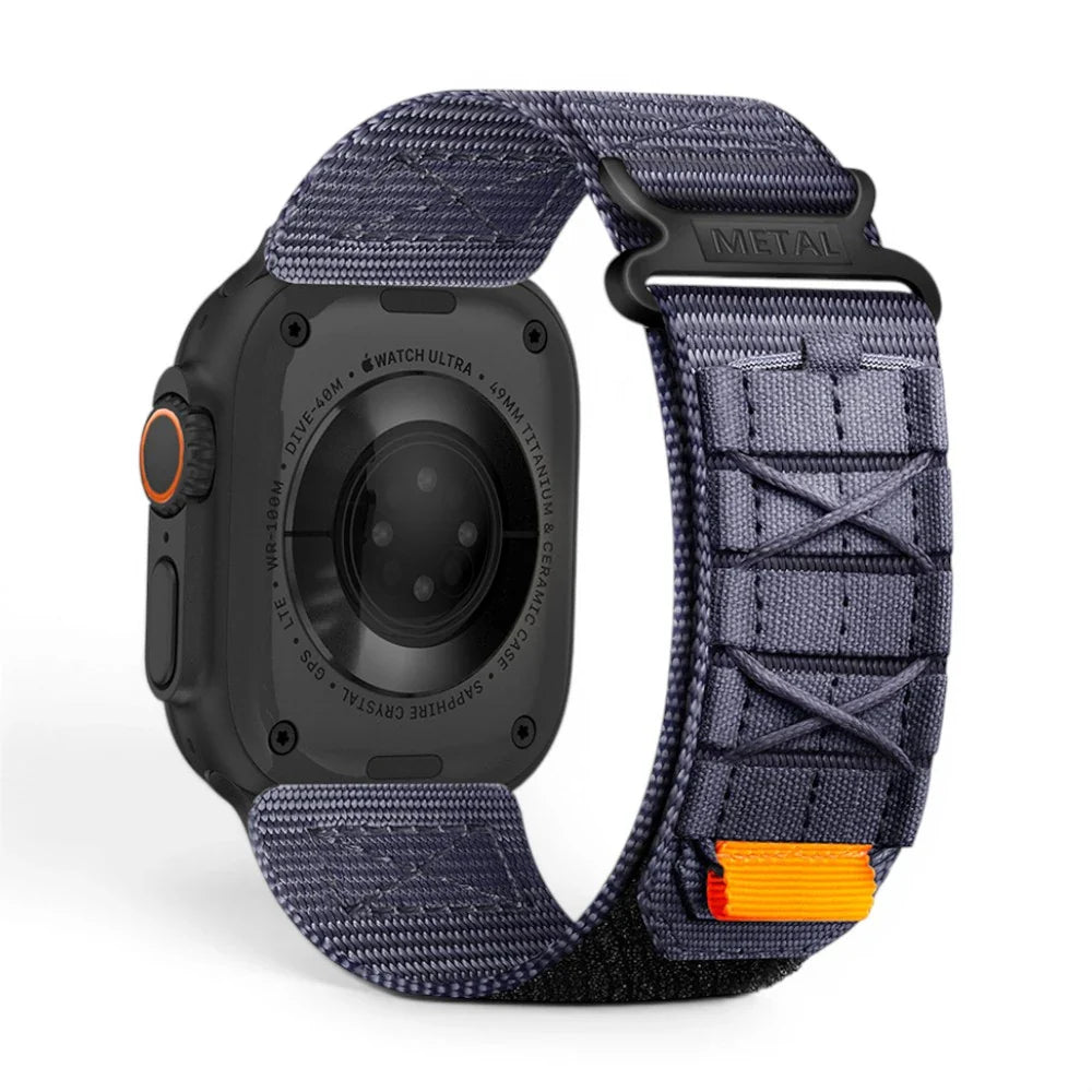 Bracelet Expedition nylon aventure vue arrière pour Apple Watch - Clipz-it