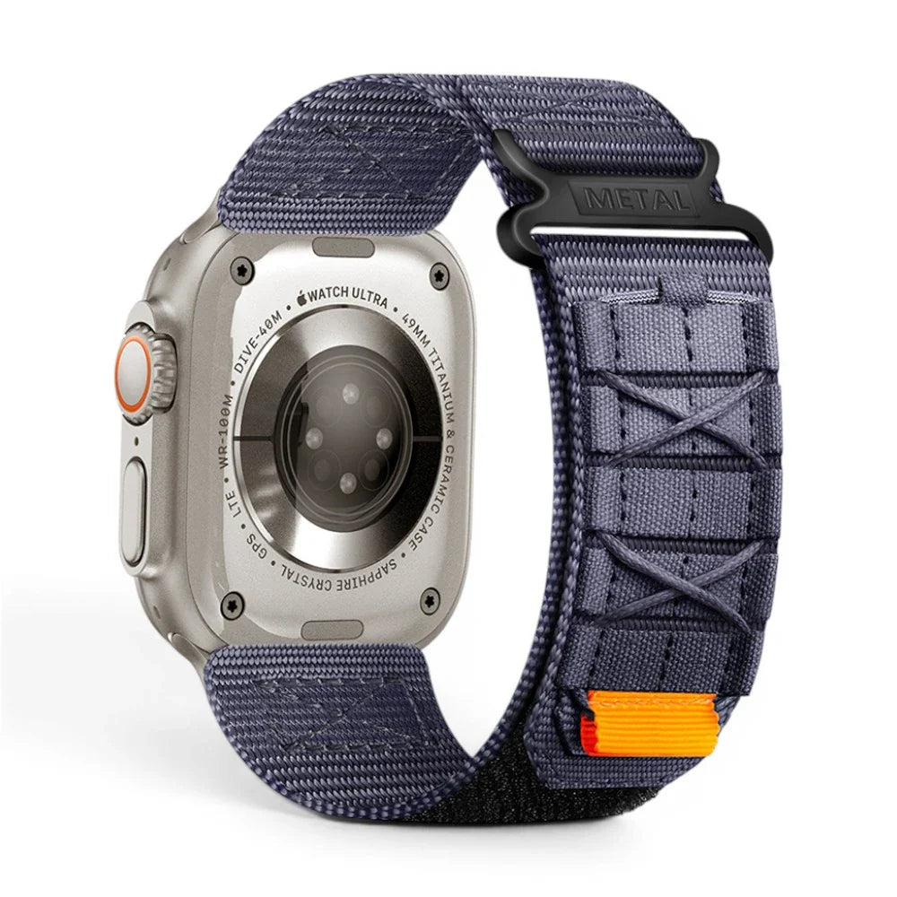Bracelet Expedition nylon aventure vue arrière pour Apple Watch - Clipz-it