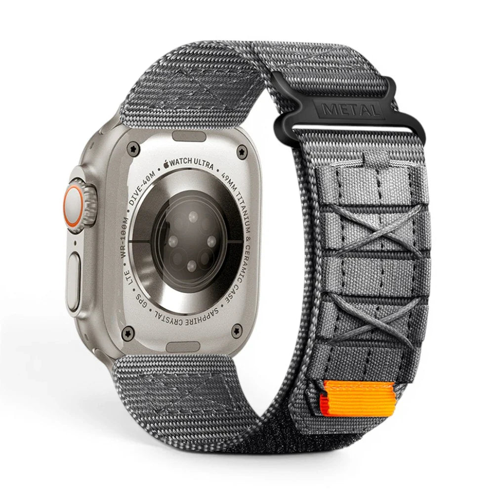 Bracelet Expedition nylon aventure vue arrière pour Apple Watch - Clipz-it