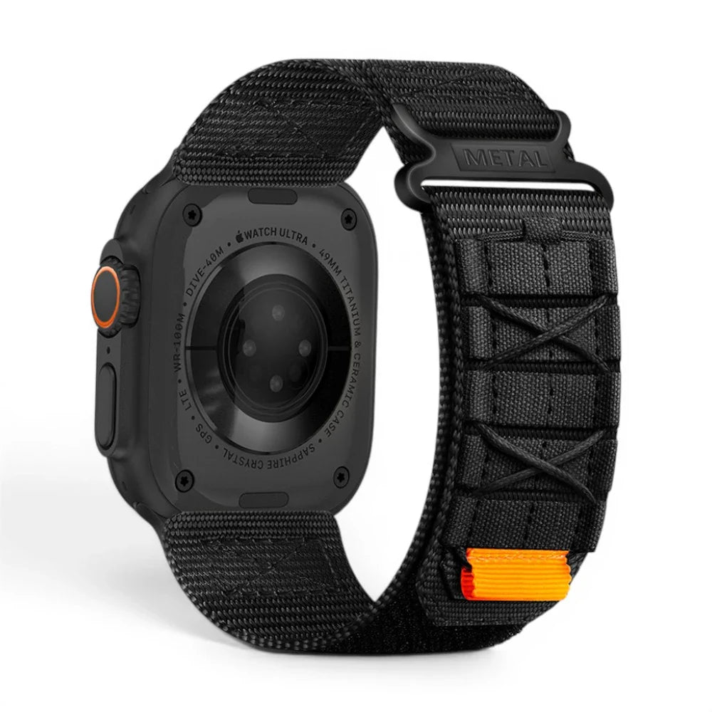 Bracelet Expedition nylon aventure vue arrière pour Apple Watch - Clipz-it