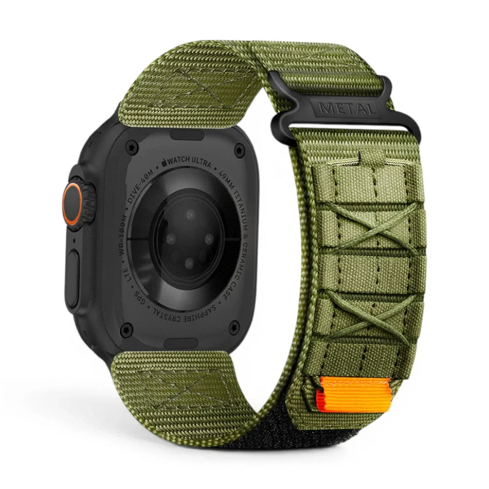 Bracelet Expedition nylon aventure vue arrière pour Apple Watch - Clipz-it