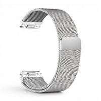 Bracelet Garmin Alveole milanais coloris acier-argent vue dos - Clipz-it