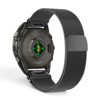 Bracelet Garmin Alveole milanais vue dos - Clipz-it