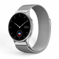 Bracelet Alvéole milanais Garmin Quick-Release 18mm cadran Clipz-it vue face - Clipz-it